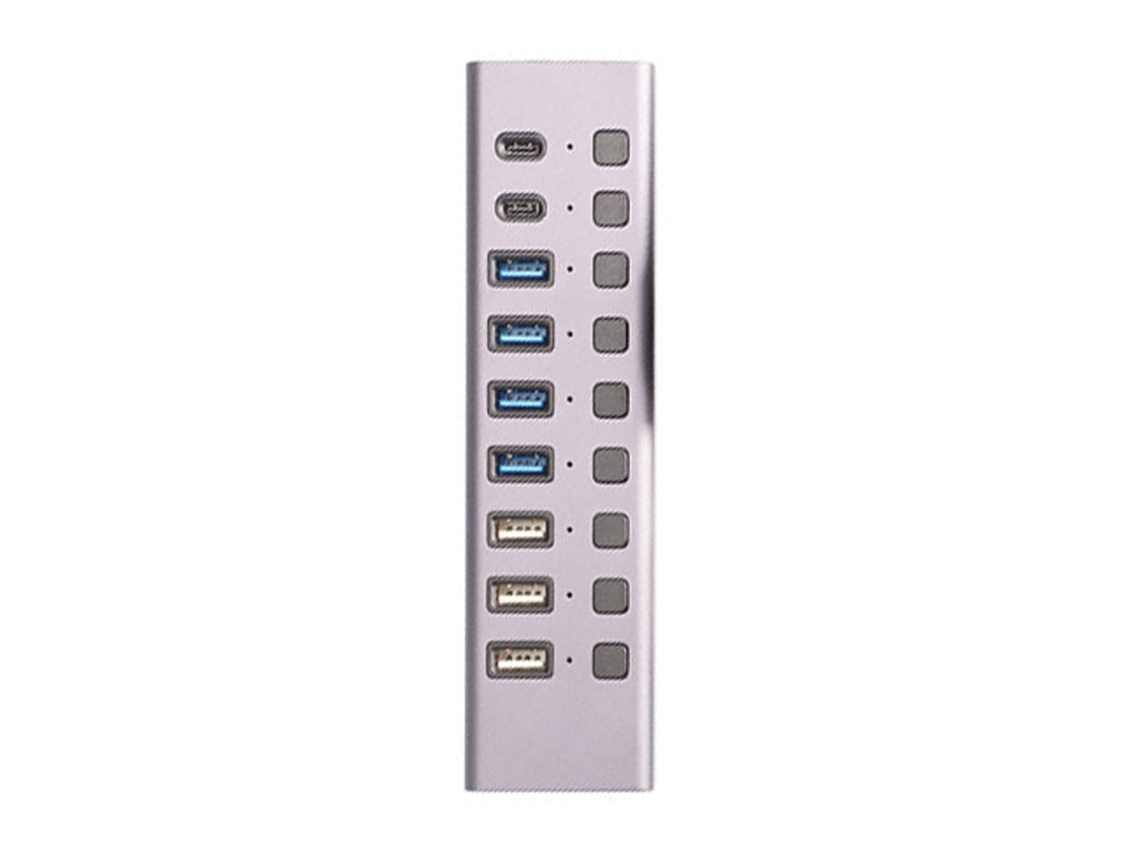 Adaptador Usb Múltiplo Com 9 Portas Usb A E Usb C Aquaforge (60 W)
