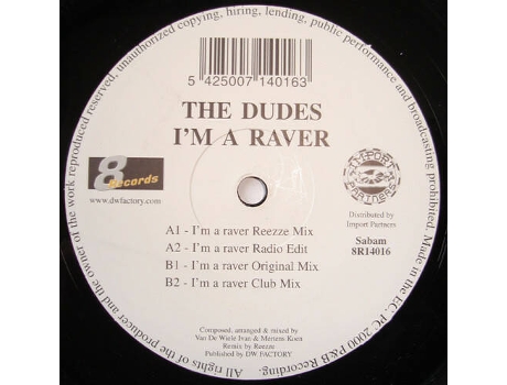 Vinil Im A Raver 8 Records