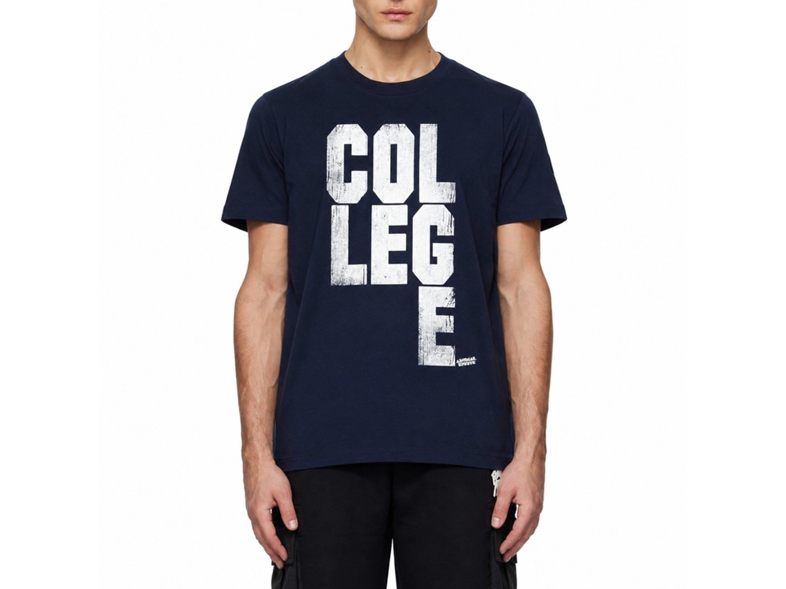 Rockinstone Animal House Movie College Scrabble Navy Adult T-shirt Size:s