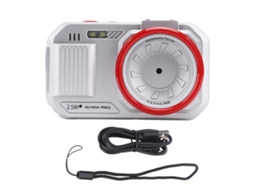 Câmera Digital De Tela Dupla 48mp Hd 16x Zoom Autofoco Wifi Com Tela Colorida De 2.8 Polegadas Prata