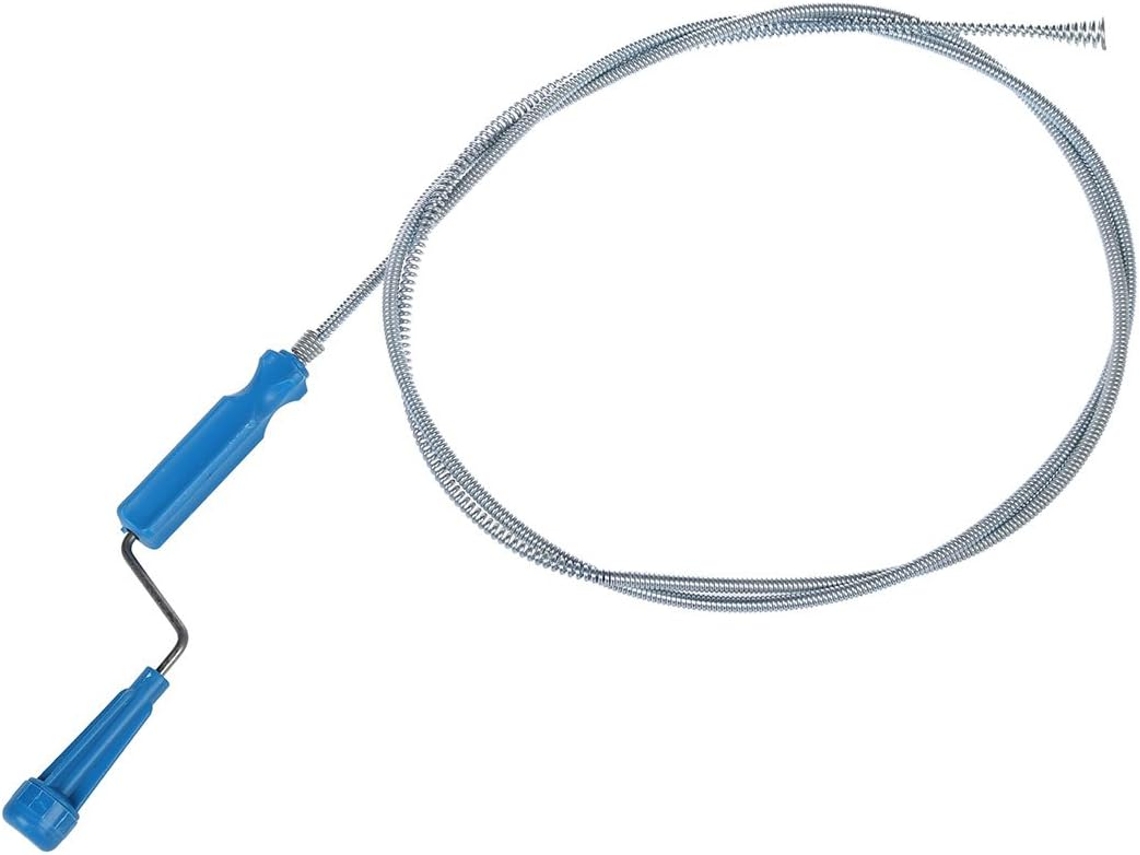 Bujão/espiral De Aço Para Ralo Sanitário Manual De 1,9 M Para Remoção De Obstáculos Gokoco