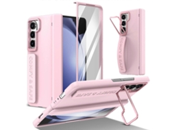 Capa Para Celular Com Suporte Para Lente Integrada E Alça De Pulso Para Samsung Galaxy Z Fold5