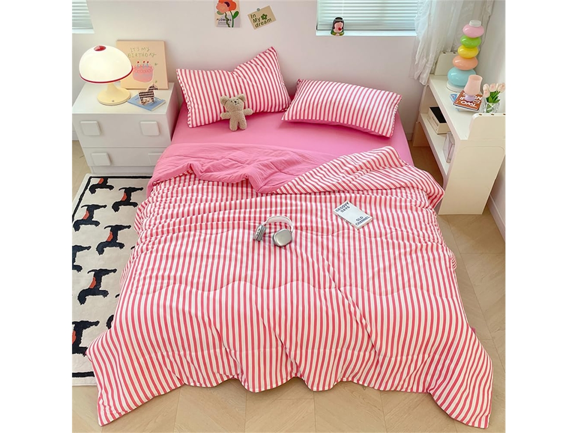 Colcha Acolchoada Fansu Capa de Cama Manta para Ar Condicionado Edredom Microfibra Sedosa Conjunto Sofá com To