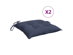 Chair Cushion, Chair Cushions Vidaxl Azul Tecido (40 X 40 X 7 Cm)