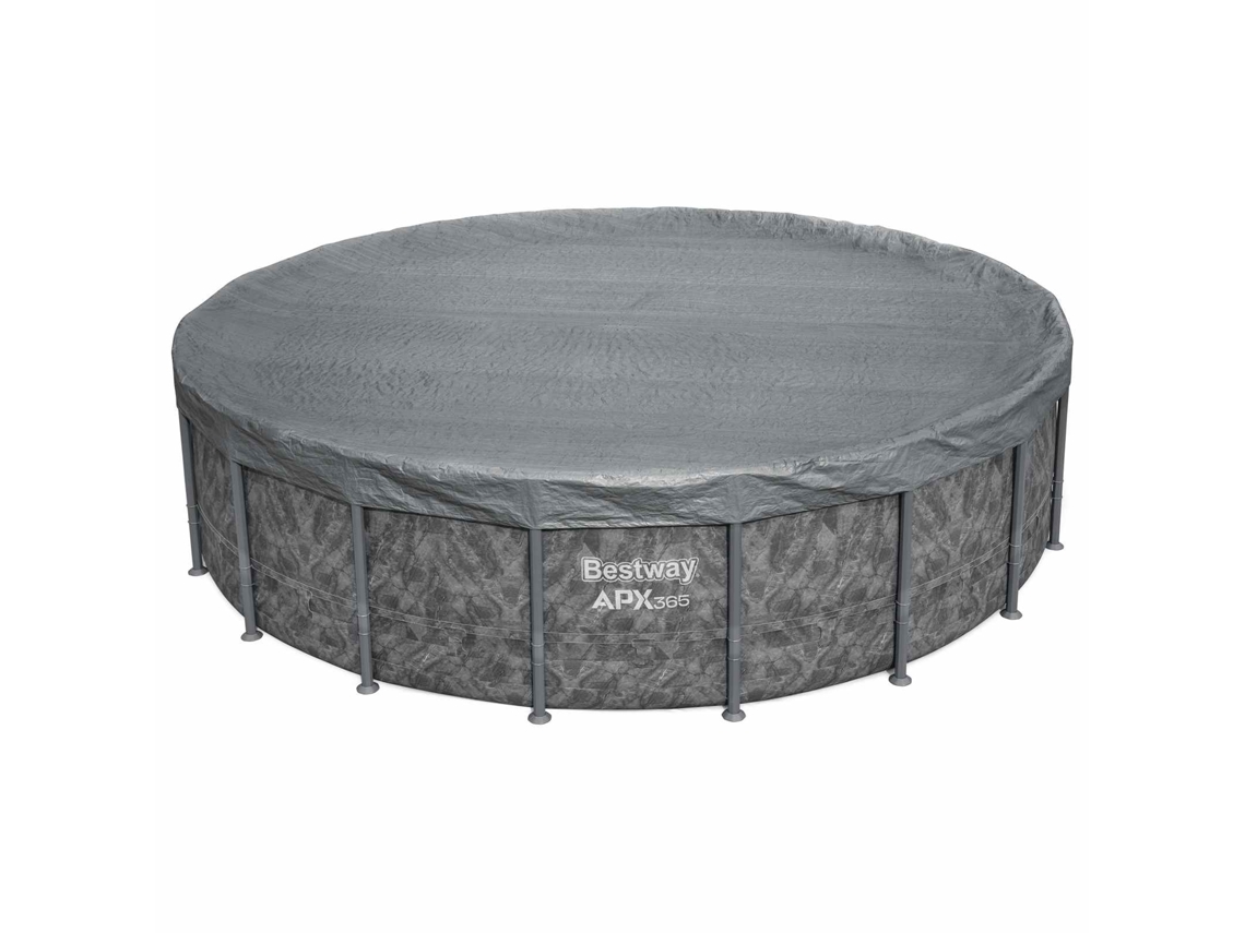 Conjunto 1 Capa Para Piscina Bestway Cinzento Poliéster (ø5,49 M)