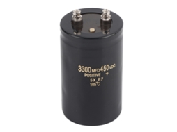 Capacitor Eletrolítico De Parafuso 450v 3300uf Para Filtragem De Alumínio