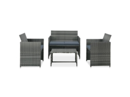 Sofa Set, Sofa Sets Vidaxl Cinzeto Rattan / Vime (n/a)