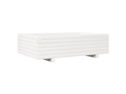 Floreira de jardim VIDAXL Branco Madeira (90x60x26.5 cm)