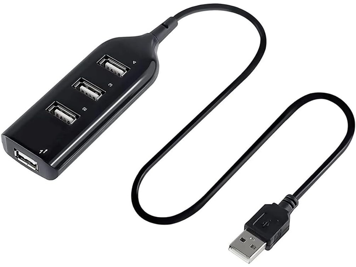 Hub Usb 2.0, Divisor Multi-usb De 4 Portas, Extensor Multi-usb 2.0, Sem Necessidade De Driver, Plug And Play.