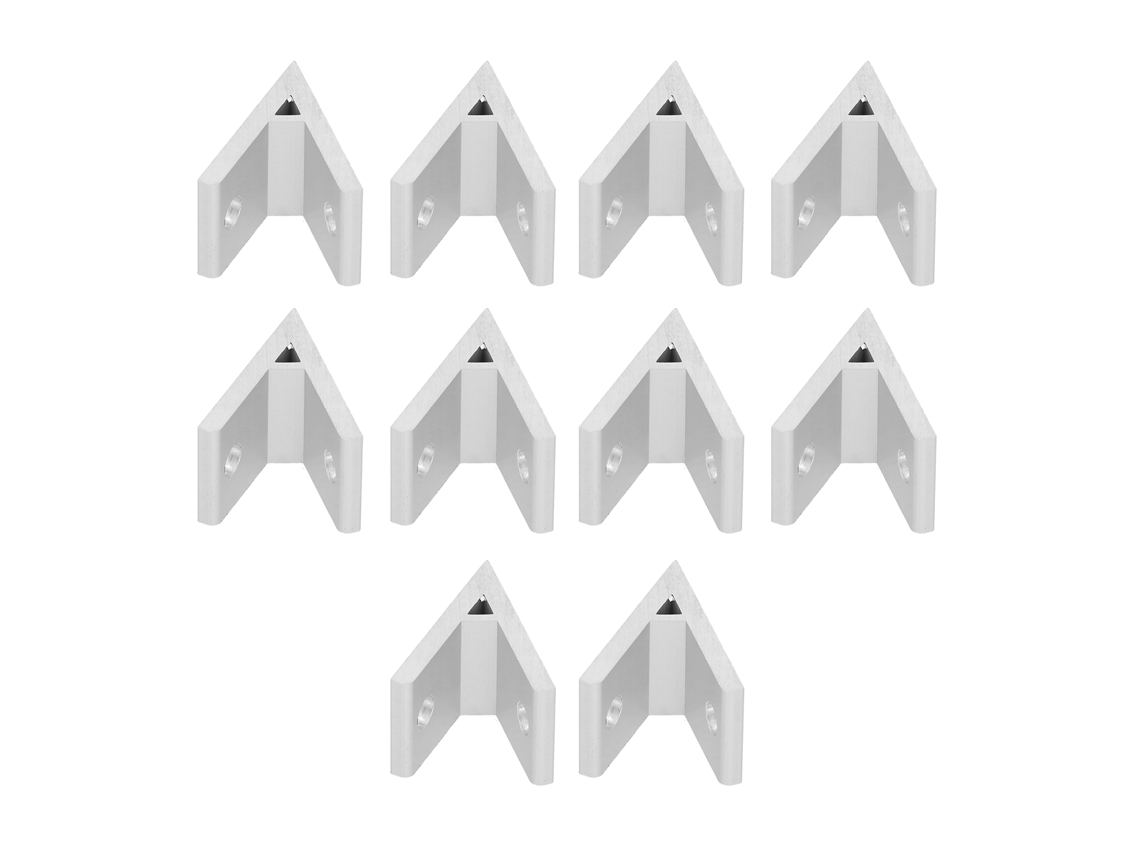 10 Peças Conector Ângulo Alumínio 45° Perfil Industrial Acessórios 2030404550604040