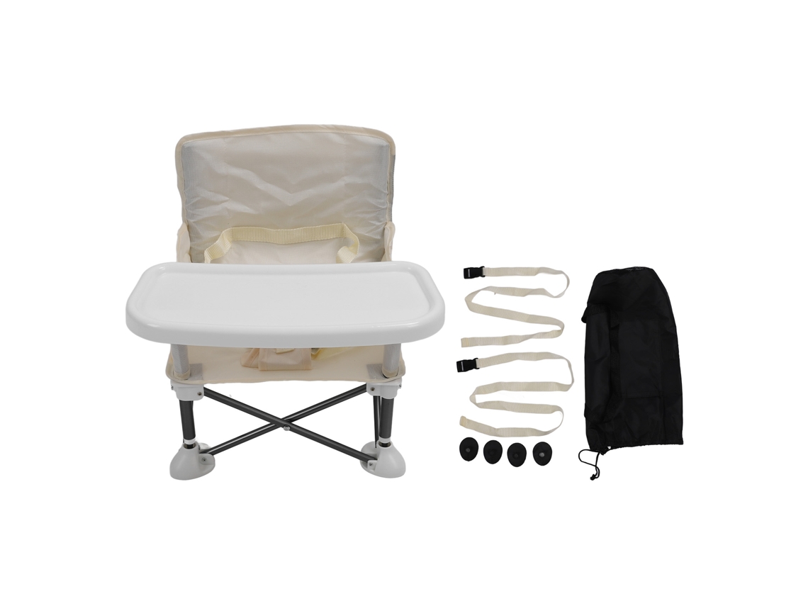 Silla Elevadora Portátil Para Bebé Plegable Con Plato Para Viajes Y Exteriores Arena