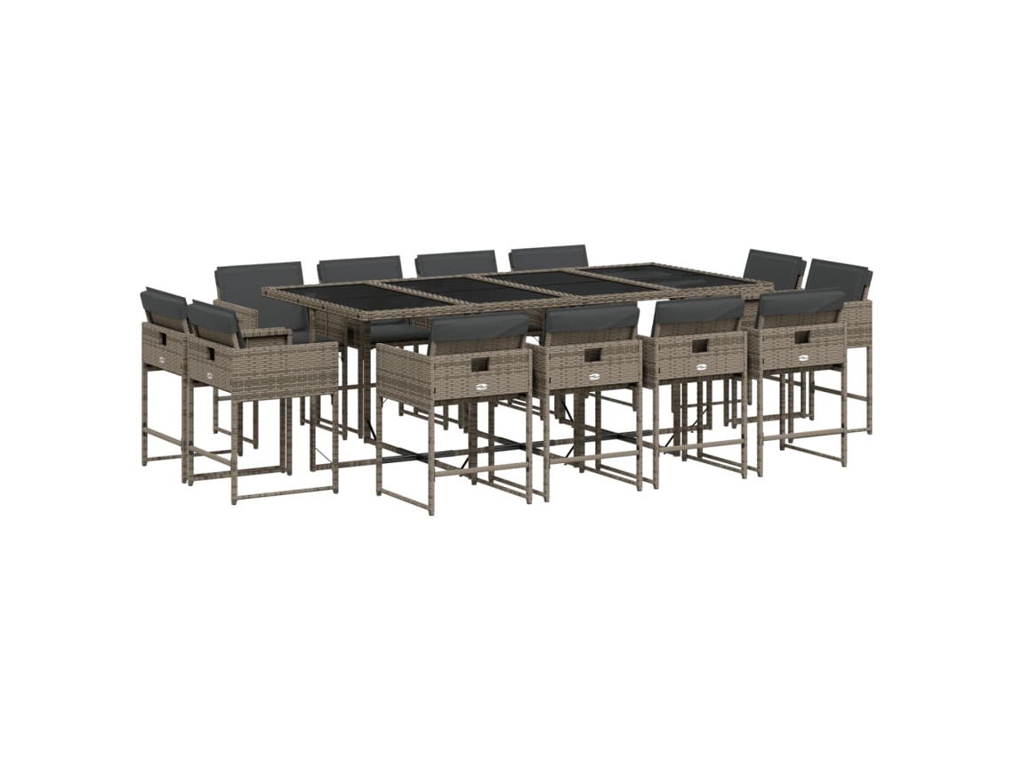 Garden Dining Set, Garden Dining Sets Vidaxl Cinzeto Rattan / Vime (n/a)
