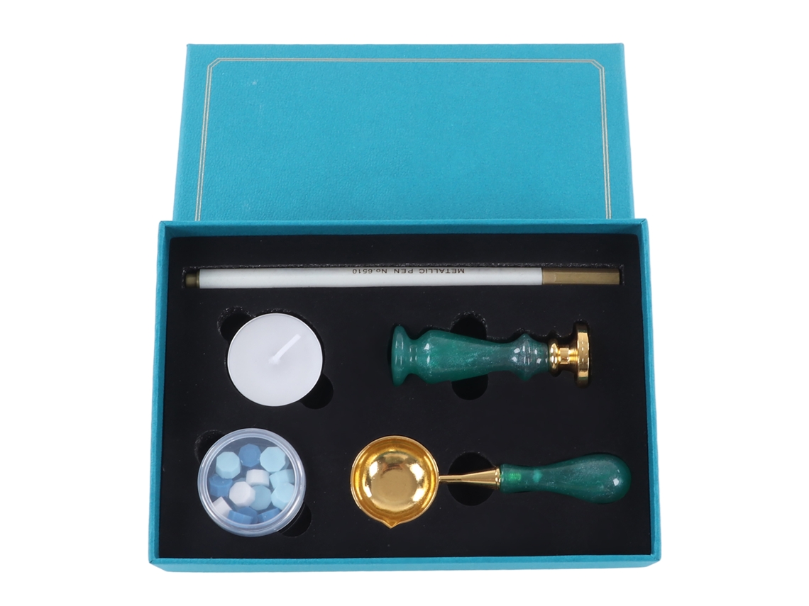Kit Carimbo Cera 3d Padrão Claro Cabo Detachable