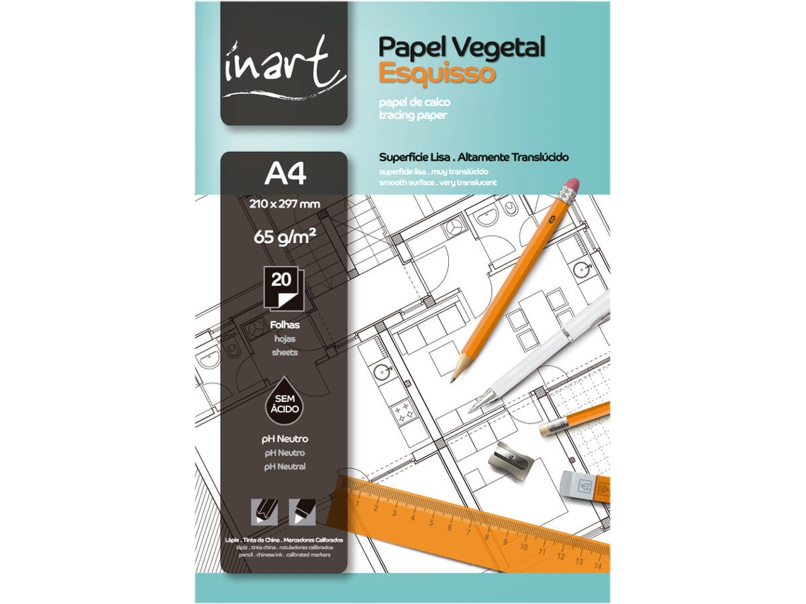Bloco de Notas INART Esbozo (A4 - 20 Folhas)