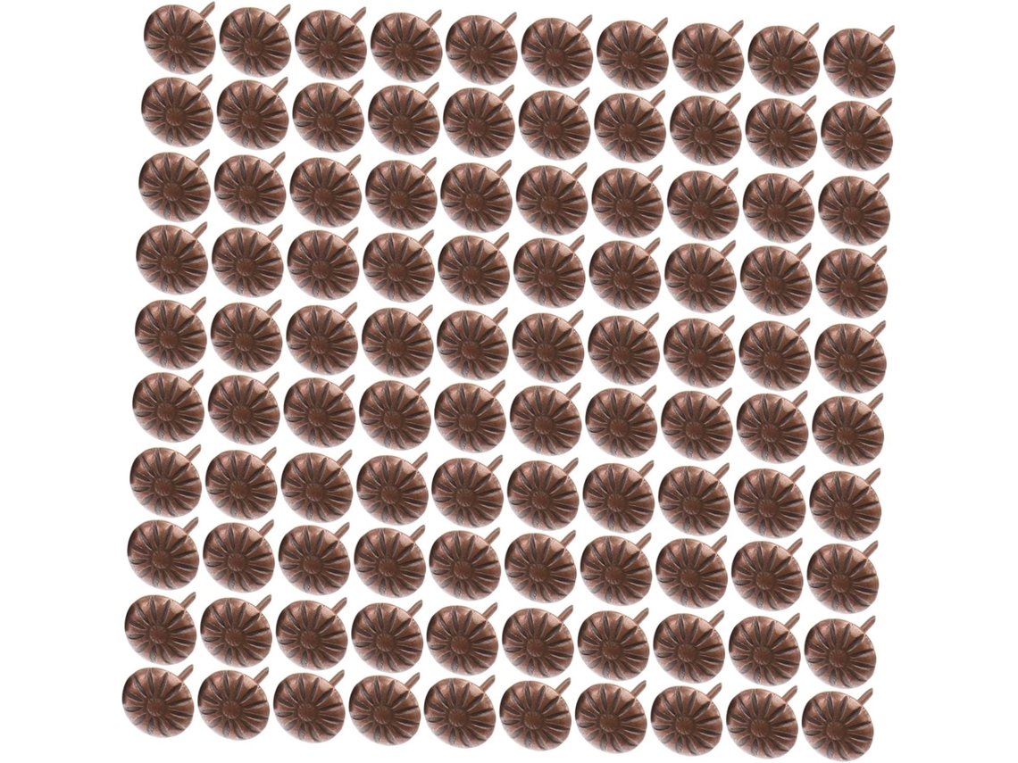 300 Peças Tachas Decorativas Em Bronze Vermelho Para Estofamento