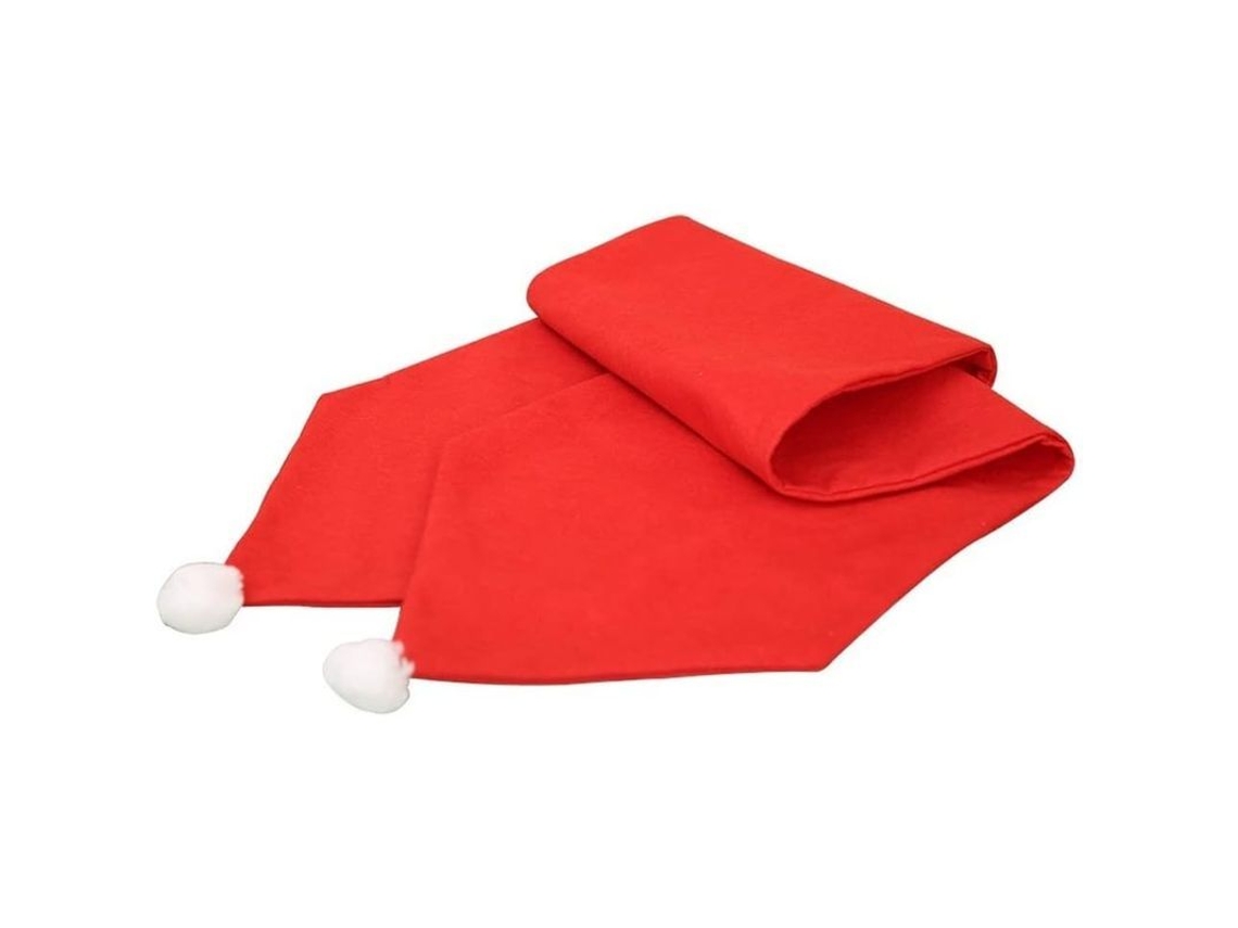 runner de Mesa de Natal Têxtil Não Tecido 34x176cm Decoração de Natal