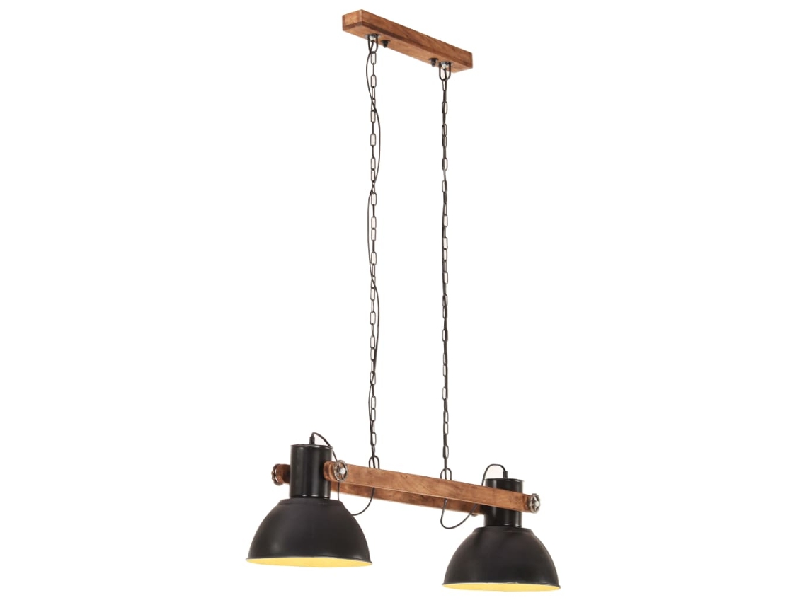 Candeeiro teto VIDAXL Black Iron (29 x 28)