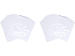 Pacote com 200 Capas para Cds e Dvds com Fecho de Aba Transparente. SFUSHOS