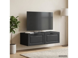 Vidaxl Gabinete De Tv De Parede Preto 98 X 41 X 30 Cm