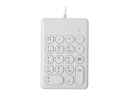 Teclado Numérico De 18 Teclas, Acessórios Para Teclado, Branco Everley891