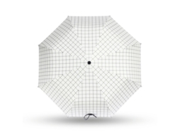Guarda chuva Automático Dobrável Resistente UV Dual Propósito Impermeável Portátil Branco