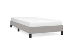 Bed Frame, Bed Frames Vidaxl Cinzeto Tecido (100 X 200 Cm)