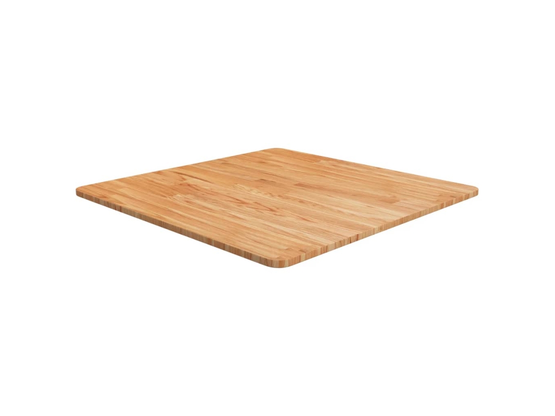 Vidaxl Tampo Mesa Quadrado 70x70x1,5cm Carvalho Tratado Castanho-claro