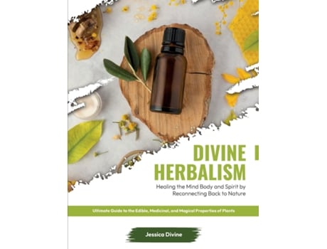 Livro Divine Herbalism de Jessica Divine (Inglês)