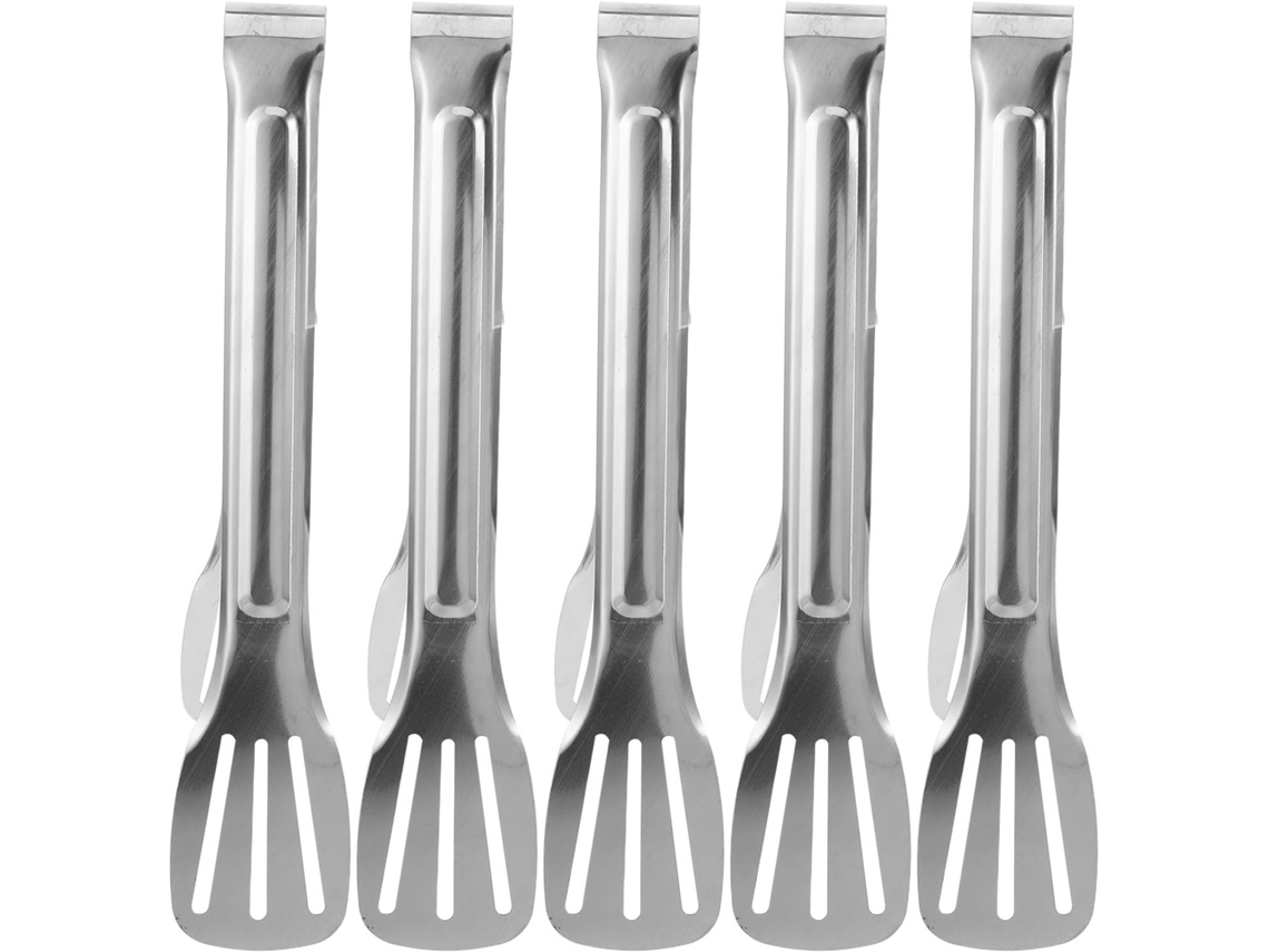 Conjunto De 5 Pinças Cozinha Em Aço Inoxidável, 23cm, Multiuso, Fáceis De Limpar, Acessórios Para Churrasco E Servir