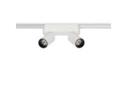 Foco Carril Duplo Led Magnético Monofásico 25Mm Super Slim 10W 48V Cri90 Branco Ugr16