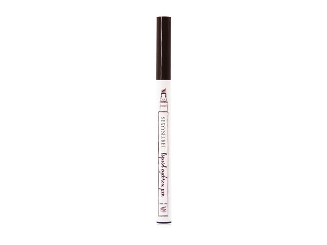 Pluma De Sobrancelha Microblading Líquida Maroon De 4 Pontas