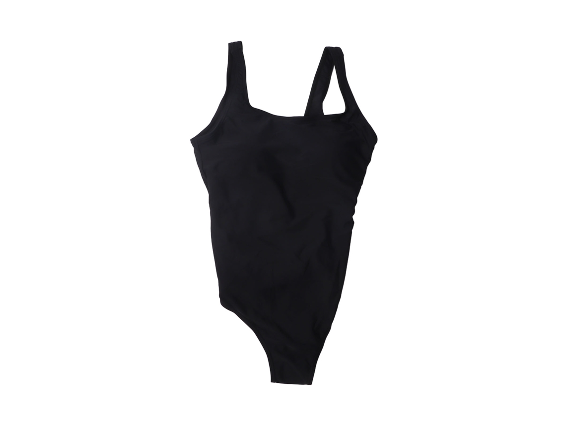 Vlrla-2026traje De Banho Inteiro Com Colarinho Em V, Lonas Elásticas, Controle Abdominal, Secagem Rápida, Conforto, Preto, M