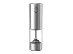 Moedor Elétrico De Sal E Pimenta Automático Com Ajuste De Moagem, Fácil De Limpar, Cor Prata PENGDSJE