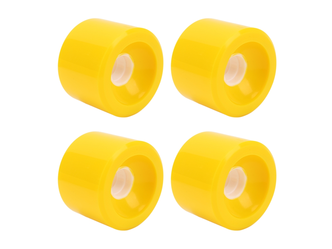 4 Rodas Mali para Patinete, PU 78a, Seguras, Duráveis, Amarelas