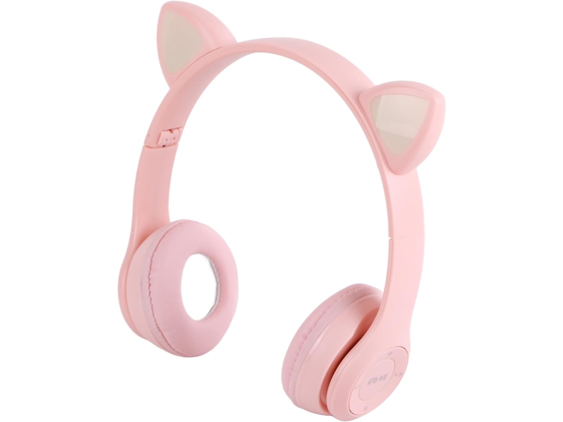 Fone De Ouvido Sem Fio Com Design Gatinho Fofo, Qualidade Hifi Para