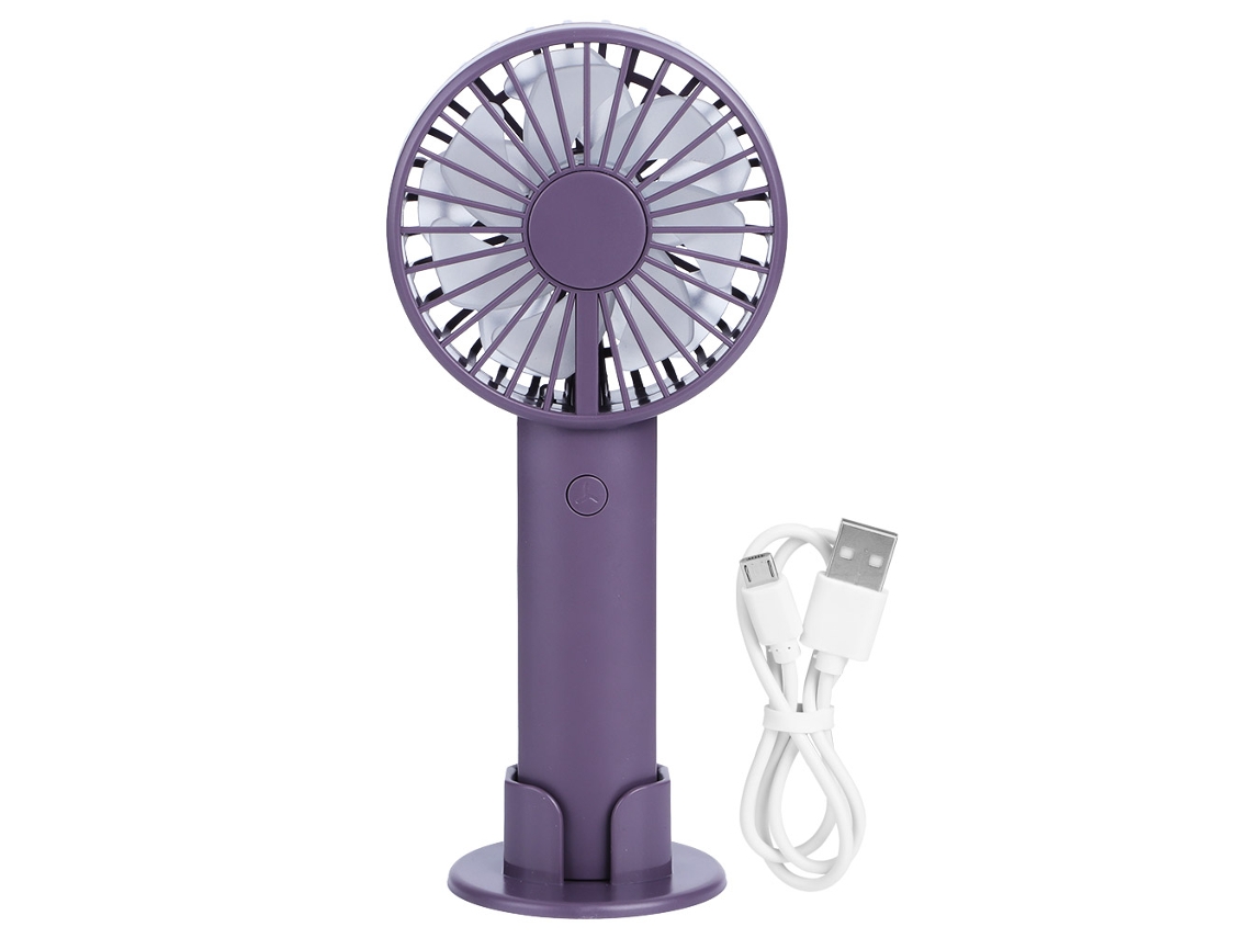 Ventilador Portátil Mini Usb Recarregável Roxo