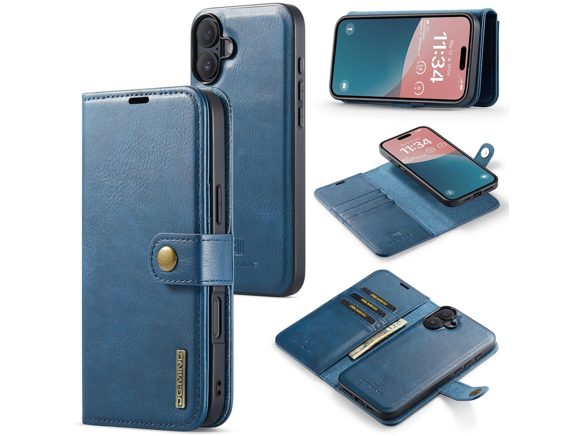 Capa Carteira Premium 2 Em 1 Magnética Para Iphone 16