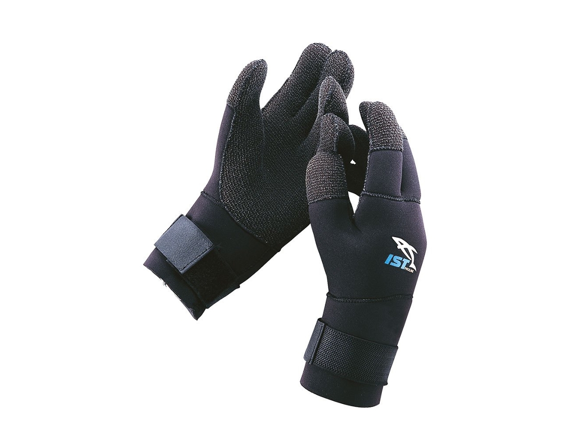 Luvas Semi-Dry 5 Milímetros Preto Mist Dolphin Tech