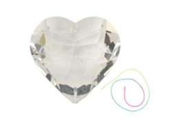 Colgante De Cristal Corazón Prisma, Espejo De Sol Corazón, Adornos De Prisma Corazón Para Colgar