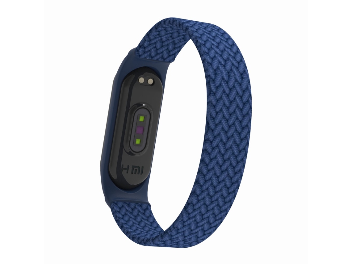 Bracelete de Nylon Elástico Tamanho gPara Xiaomi Mi Band 3/4/5 Azul