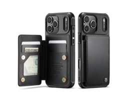 Escova Antifurto Para Capa De Celular Flip Com Compartimento Para Cartãopreto - Iphone 16 E/iphone 17 E