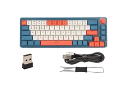 Teclado Mecânico Gamer LAXISCREED Tri mode Rgb