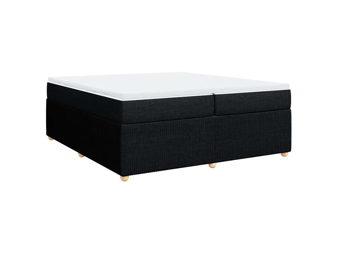 Box Spring Bed, Box Spring Beds Vidaxl Preto Tecido (200 X 200 Cm)