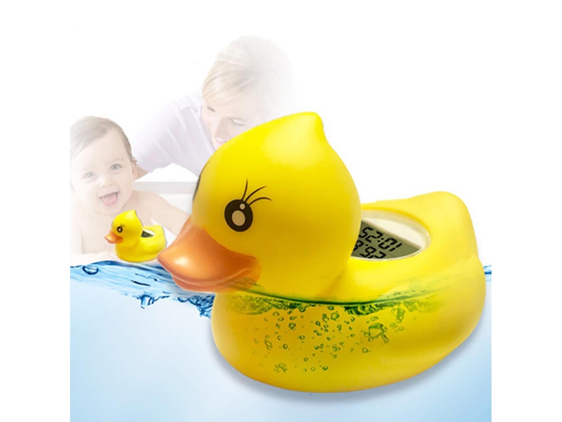 Mali termômetro de Banho para Bebê Flutuante Digital com Alarme Led e Temporizador Ip67 Amarelo
