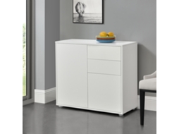 Cómoda [EN.CASA] Paarl  (Branco - Placa de aglomerado - 74 x 79 x 36 cm)