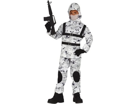 Fato Unisexo Soldado Ártico FORTNITE Para Criança (Tam: 7 a 9 anos)