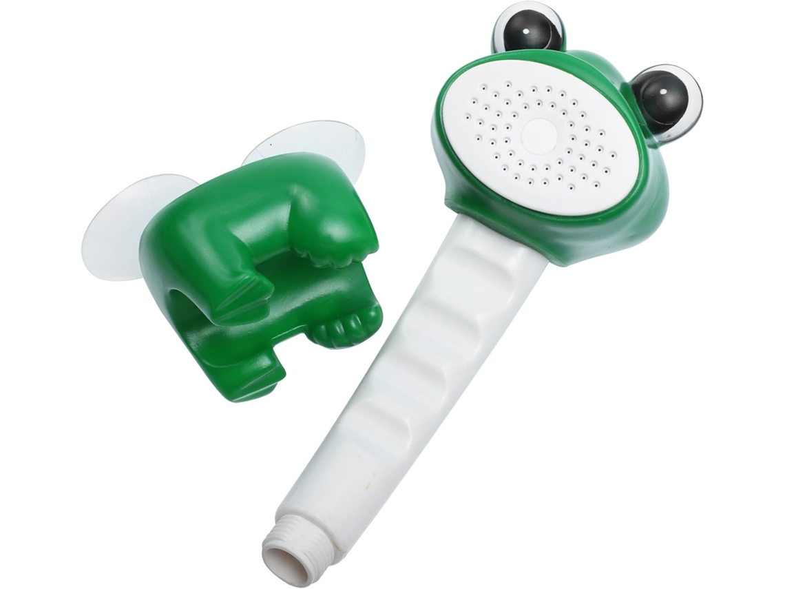 1 Chuveiro De Mão Verde De Plástico Macio, Peça Única, Acessório Para Banheiro