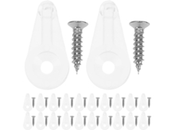 Conjunto De 120 Presilhas Vidro 4-5mm, Fixadores Plásticos Para Portas