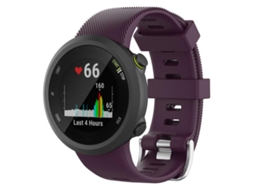 Bracelete para Garmin Forerunner 45 / 45s / Swim 2 silicone com cor sólida roxo escuro XIAOMOYU