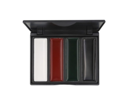Kit De Pintura Facial Camuflaje Militar De 4 Colores Para Caza Y Actividades Al Aire Libre